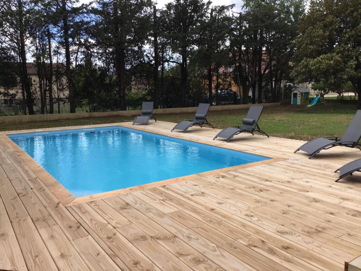 Gite Les Oliviers 10 Pers Piscine Au Calme 4 Etoiles Saint-Laurent-la-Vernede Екстер'єр фото