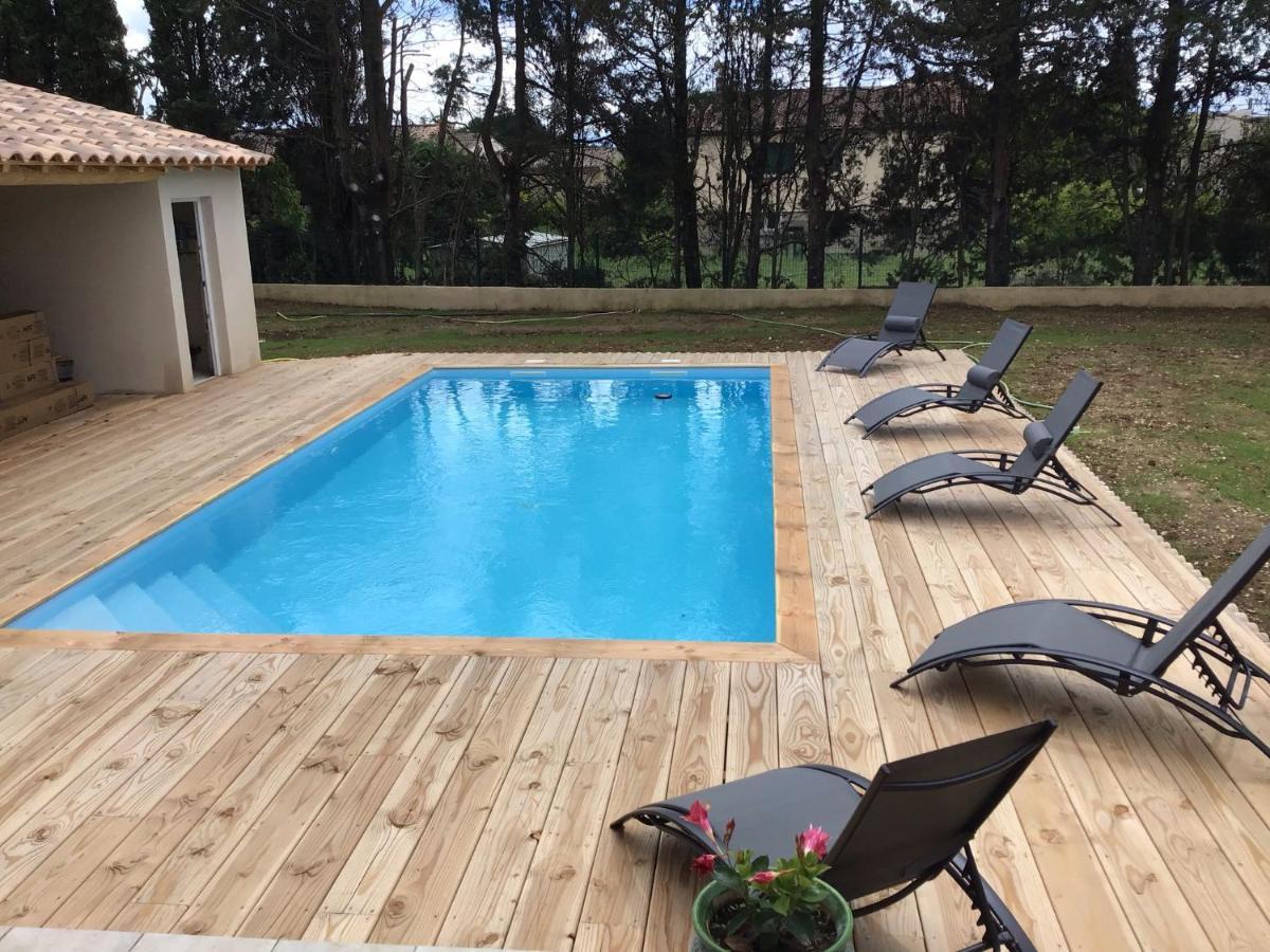 Gite Les Oliviers 10 Pers Piscine Au Calme 4 Etoiles Saint-Laurent-la-Vernede Екстер'єр фото