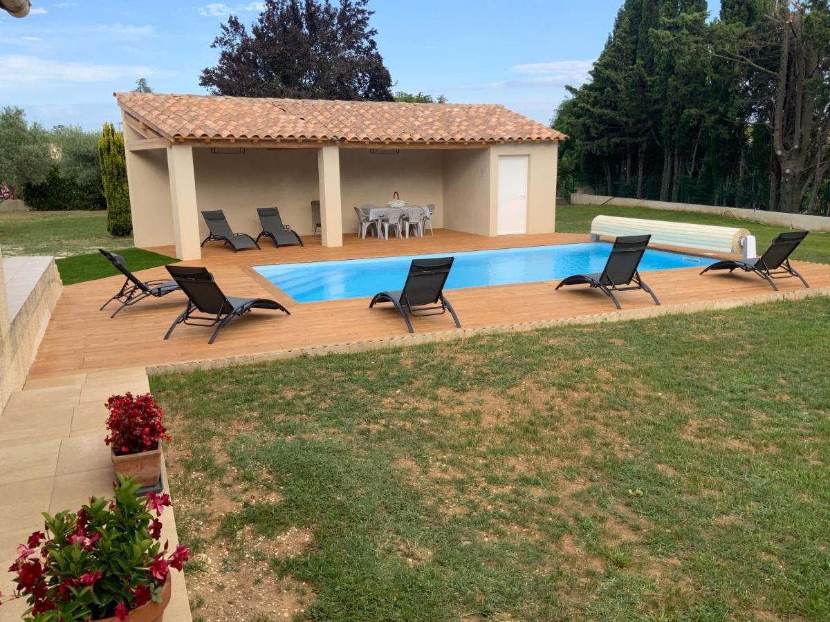 Gite Les Oliviers 10 Pers Piscine Au Calme 4 Etoiles Saint-Laurent-la-Vernede Екстер'єр фото