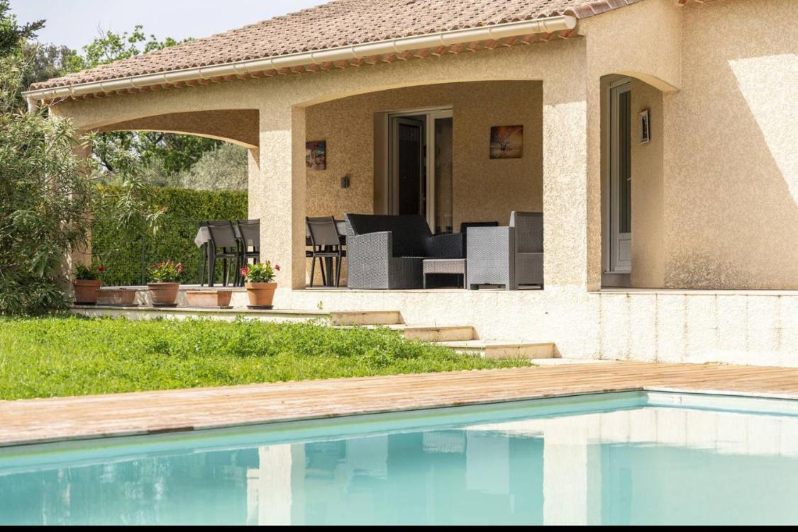 Gite Les Oliviers 10 Pers Piscine Au Calme 4 Etoiles Saint-Laurent-la-Vernede Екстер'єр фото